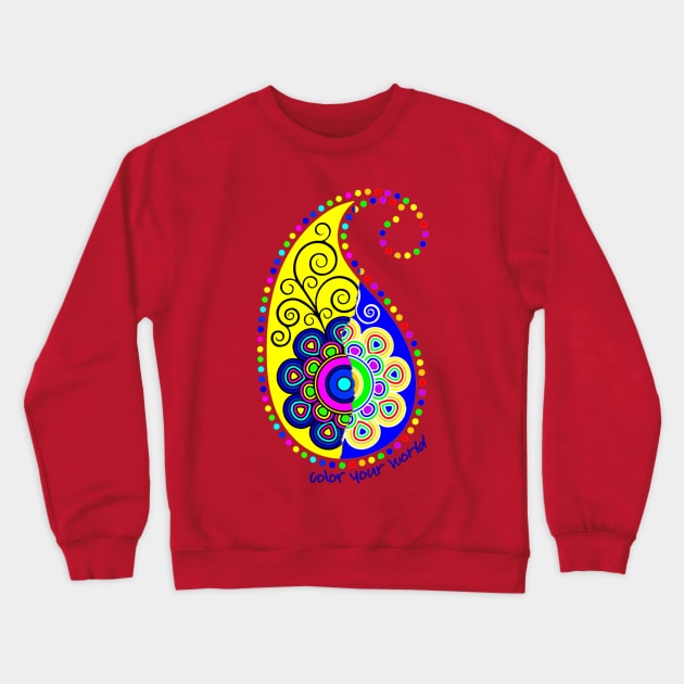 Color your World Crewneck Sweatshirt by AlondraHanley